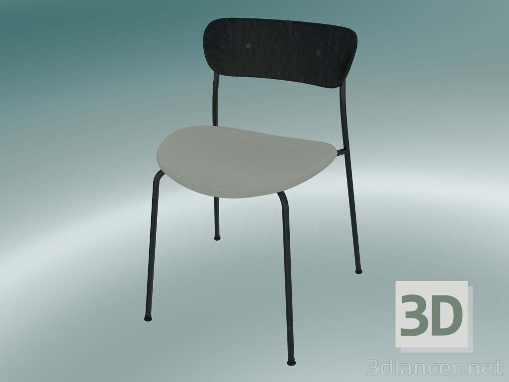 3d model Pabellón de la silla (AV3, H 76cm, 50x52.5cm, roble teñido negro, Balder 612) - vista previa