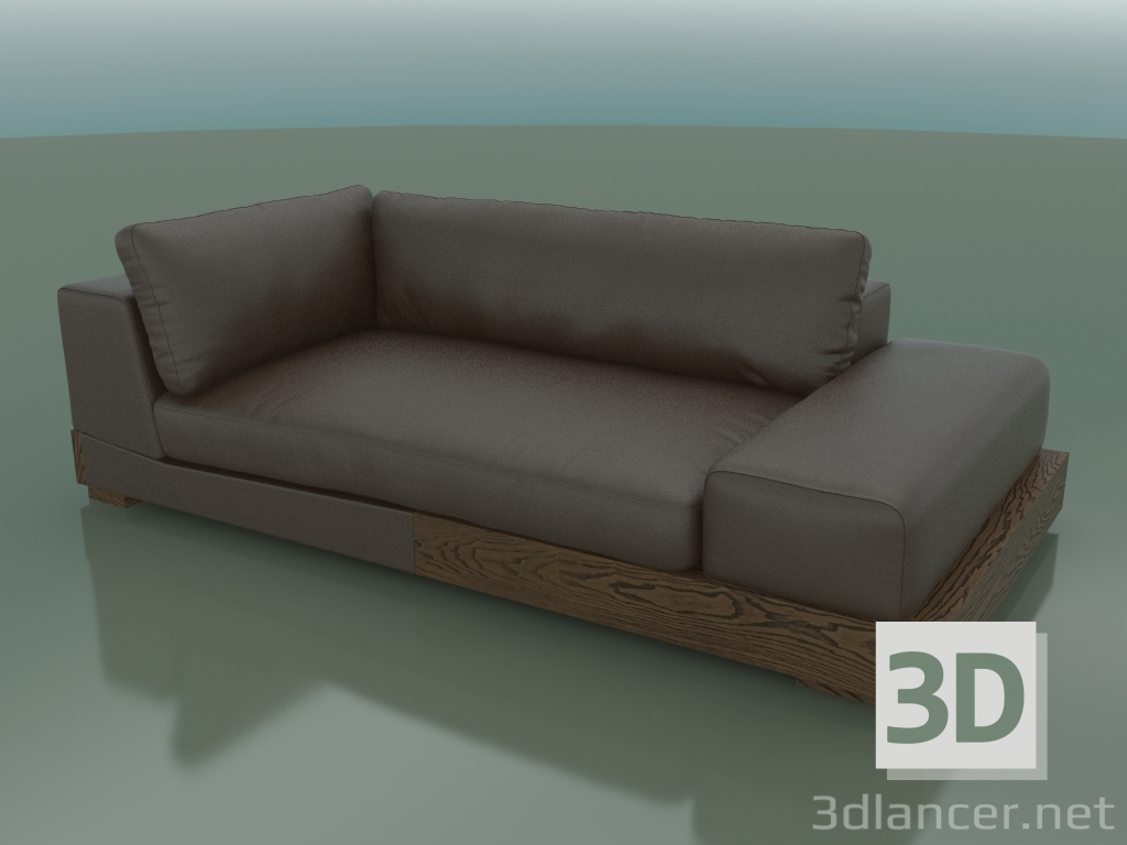 modello 3D Daybed Appiani (2450 x 1250 x 620, 245AP-125-CHLR) - anteprima