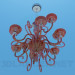 3d model Glass chandelier - preview