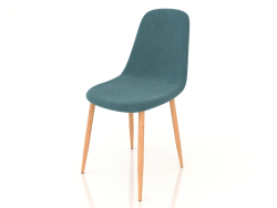 Chaise Alister (bois turquoise)