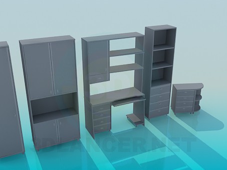 3d model Gabinetes para oficina - vista previa