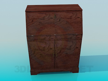 3d model Secretaire - vista previa