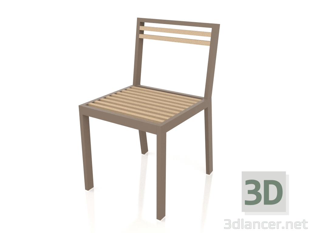 Modelo 3d Cadeira de jantar (bronze) - preview