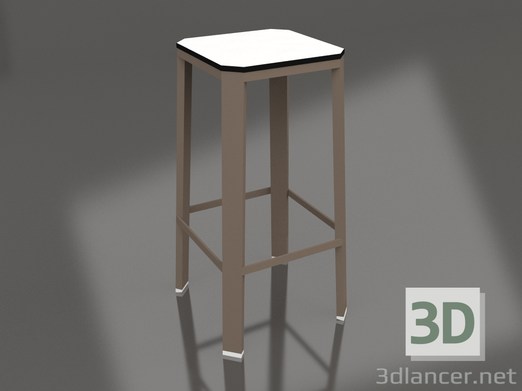 3d model High stool (Bronze) - preview