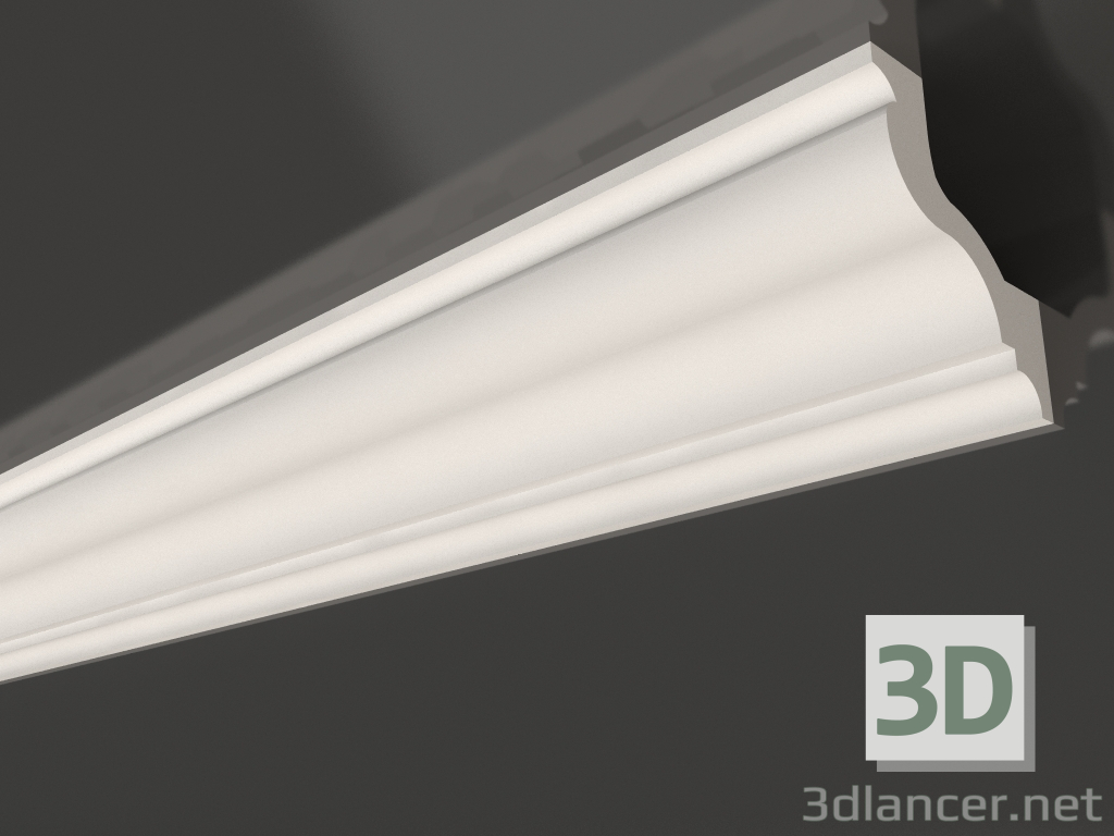 modèle 3D Corniche de plafond en plâtre lisse KG 027 (70x63) - preview