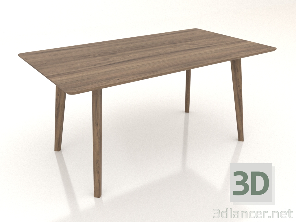 Modelo 3d Mesa de jantar nórdica (1600x900, nogueira) - preview