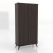 3d model Cabinet 4 1000x450x2000 mm (ash walnut) - preview