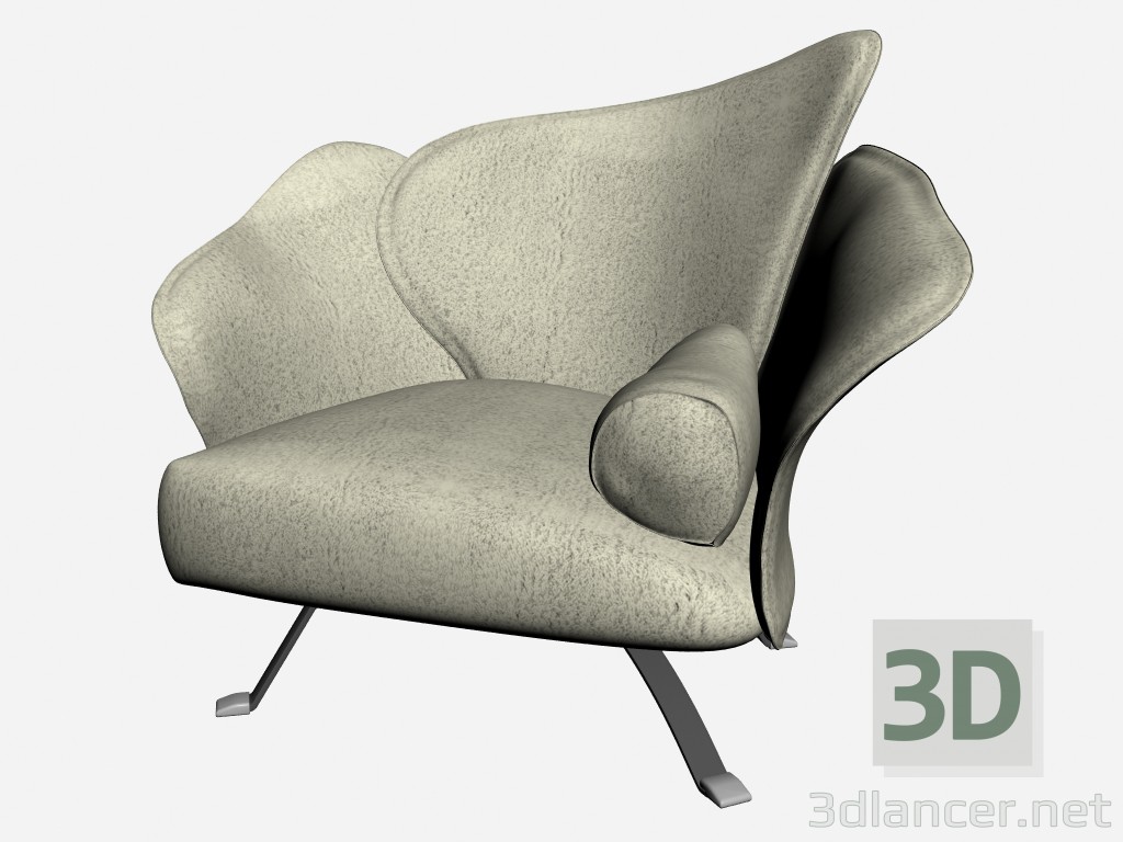 3d model Silla flor 1 - vista previa