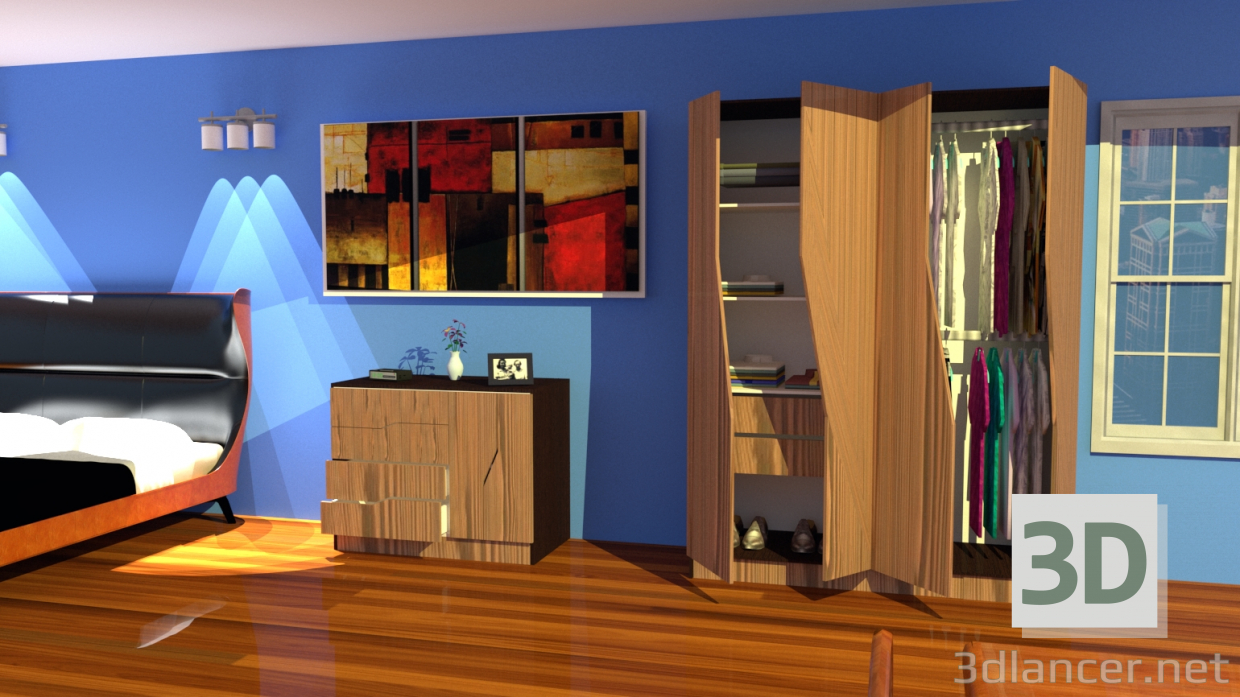 3d model Escena Pang - vista previa