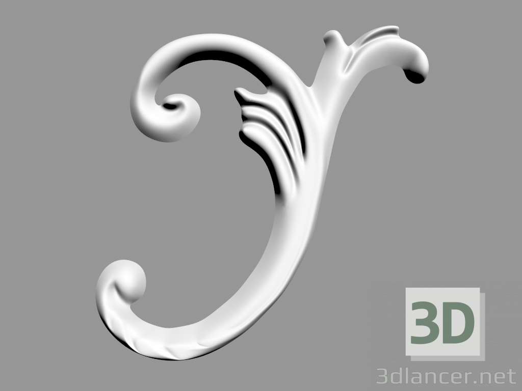 Modelo 3d Decoração de parede (F21) - preview