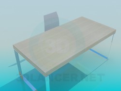 Table et chaise pour le lieu de travail