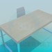 modèle 3D Table et chaise pour le lieu de travail - preview