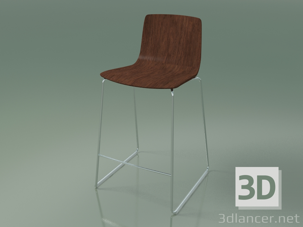 Modelo 3d Banqueta alta 3911 (nogueira) - preview