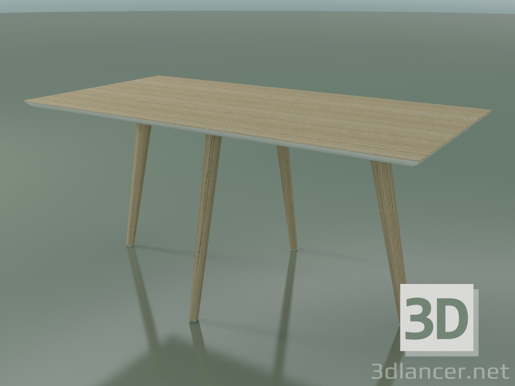 Modelo 3d Mesa retangular 3504 (H 74 - 160x80 cm, M02, carvalho branqueado, opção 1) - preview