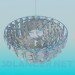 3d model Lámpara Chandelier con monedas - vista previa