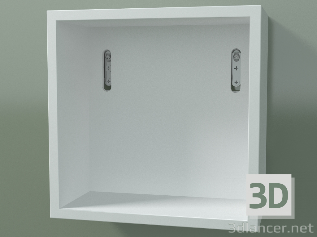 modello 3D Mobile alto Wall (8DUACA01, Glacier White C01, L 24, P 12, H 24 cm) - anteprima