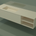 modello 3D Lavabo con cassetto e vano (06UC924S2, Bone C39, L 168, P 50, H 36 cm) - anteprima