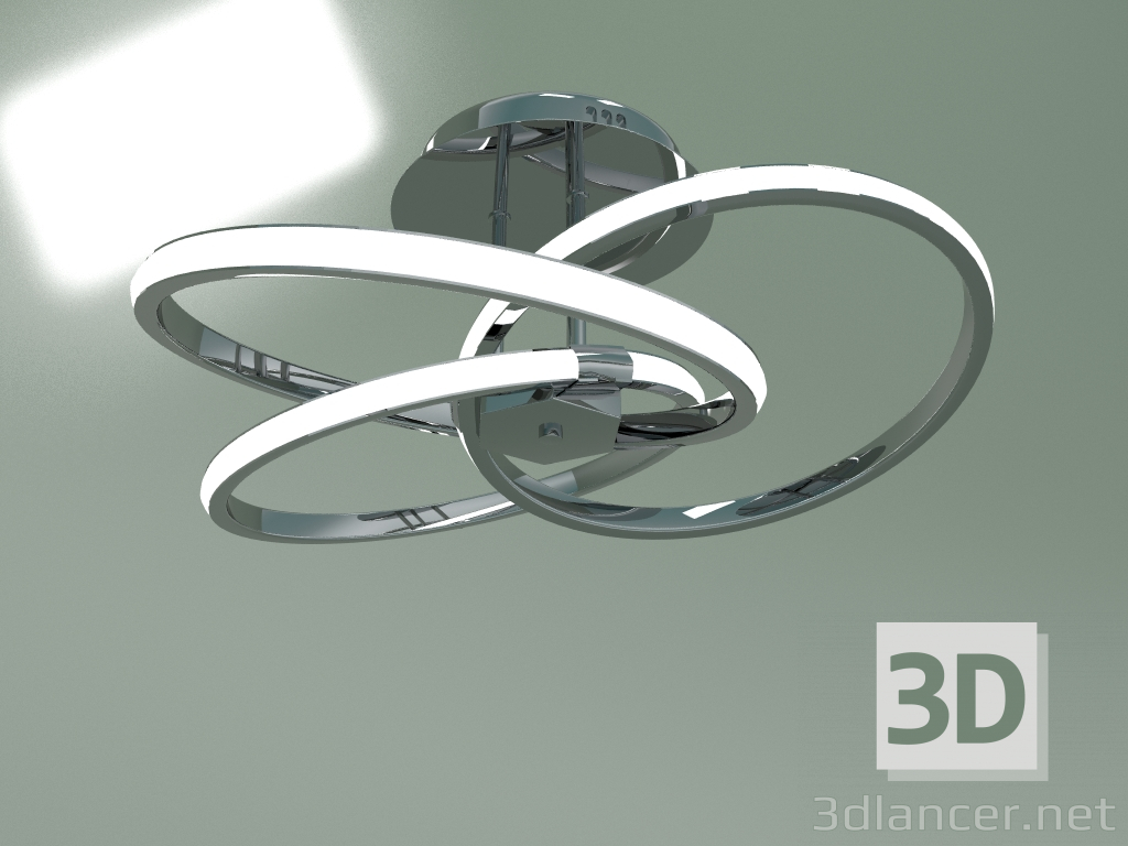 modello 3D Lampada da soffitto a LED Energy 90044-3 (cromo) - anteprima