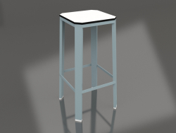 Tabouret haut (Bleu gris)