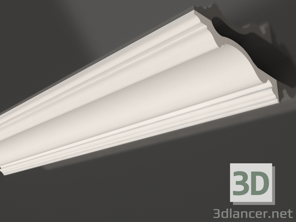 modèle 3D Corniche de plafond en plâtre lisse KG 027 1 (70x202) - preview