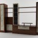 3d model Wall unit for a living room - preview