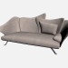 3d model Sillón flor amplia - vista previa