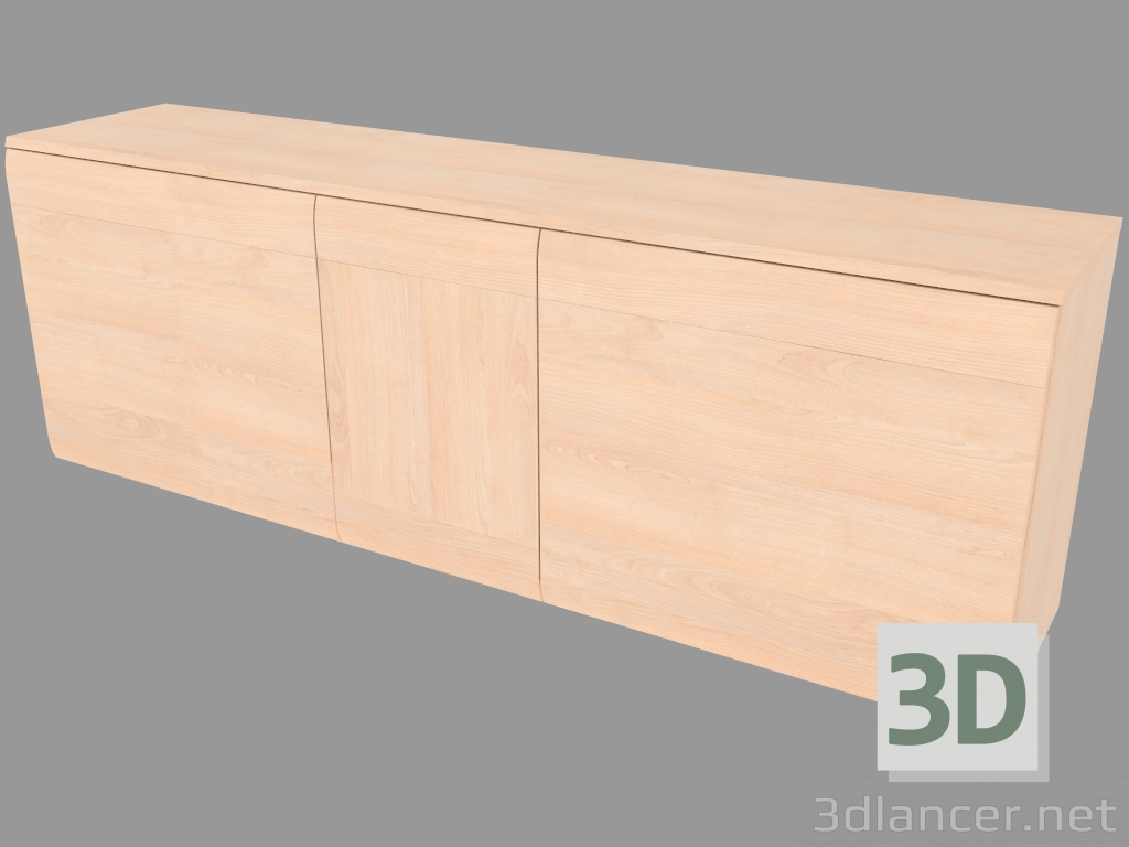 3d model Cofre de tres secciones (6110-62) - vista previa