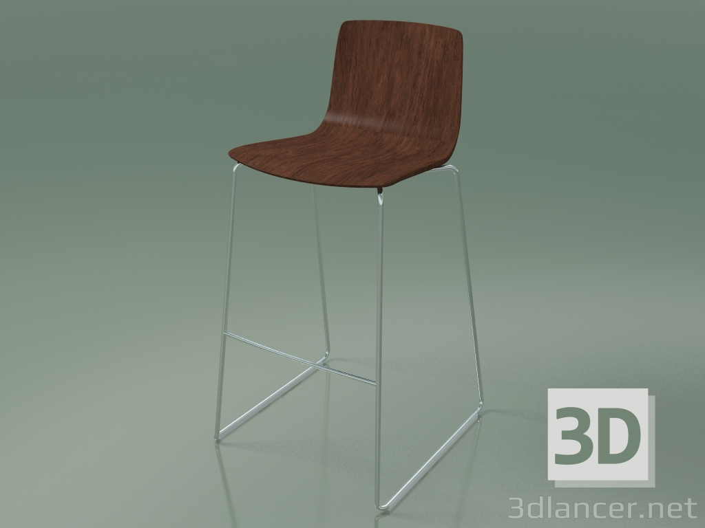 3d model Silla de bar 3912 (nogal) - vista previa