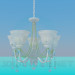 3d model Chandelier with porcelain ceiling paintings - preview