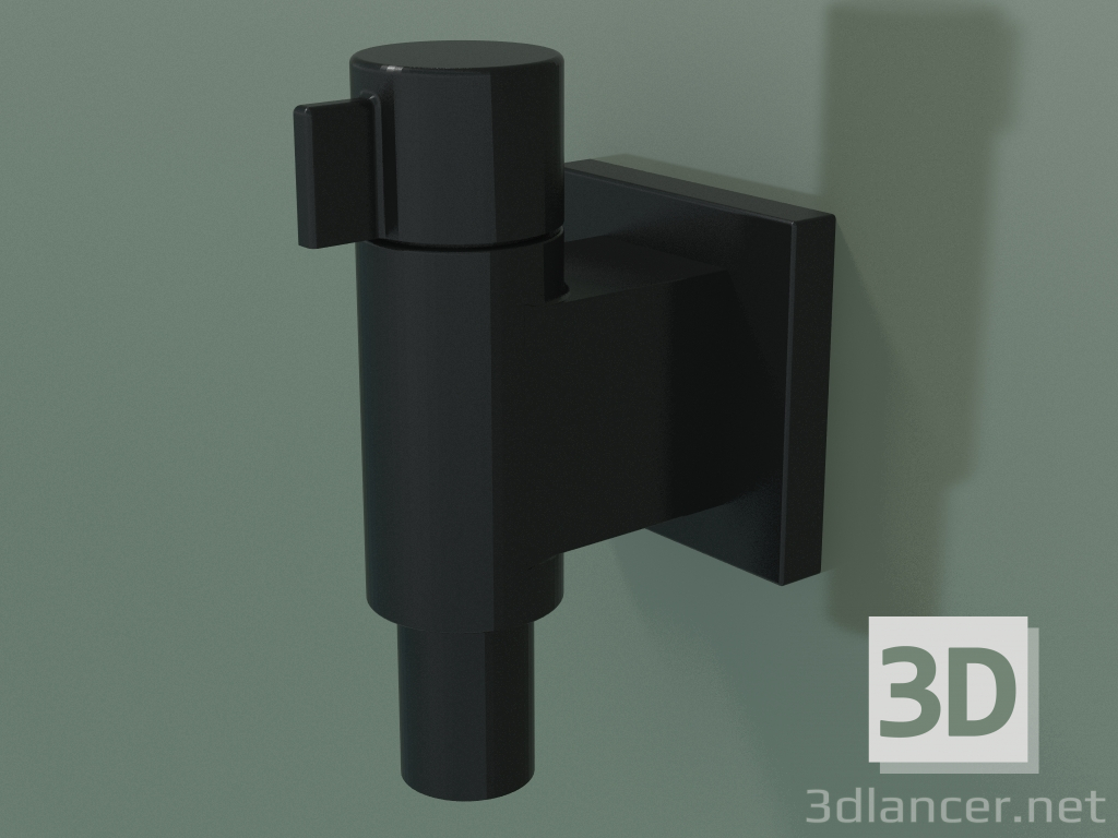 3d model Wall connection elbow with valve (28 451 985-33) - preview