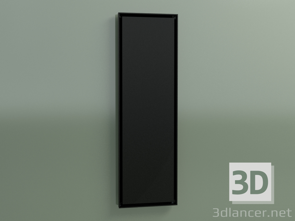 3d model Radiator Face (1600x500, Black - RAL 9005) - preview