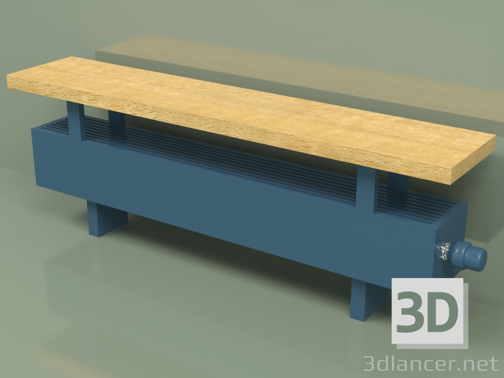 3d модель Конвектор - Aura Bench (140х1000х146, RAL 5001) – превью