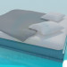 3D Modell Doppelbett - Vorschau