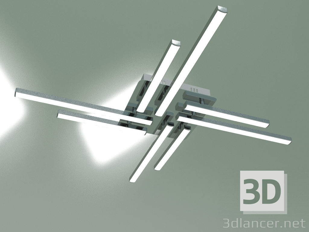 3d модель Потолочный светильник 90040-8 (хром) – превью