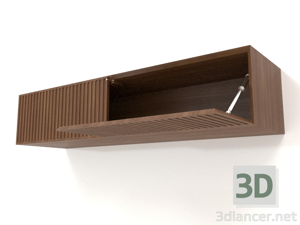 Modelo 3d Prateleira suspensa ST 06 (porta aberta) (1200x315x250, madeira castanha clara) - preview