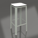 modèle 3D Tabouret haut (Gris ciment) - preview