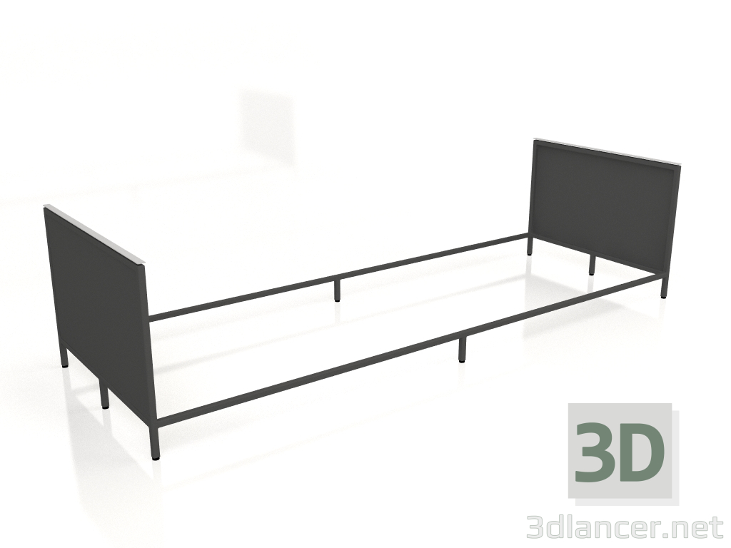 3d model Isla V1 en 120 cuadro 4 (negro) - vista previa