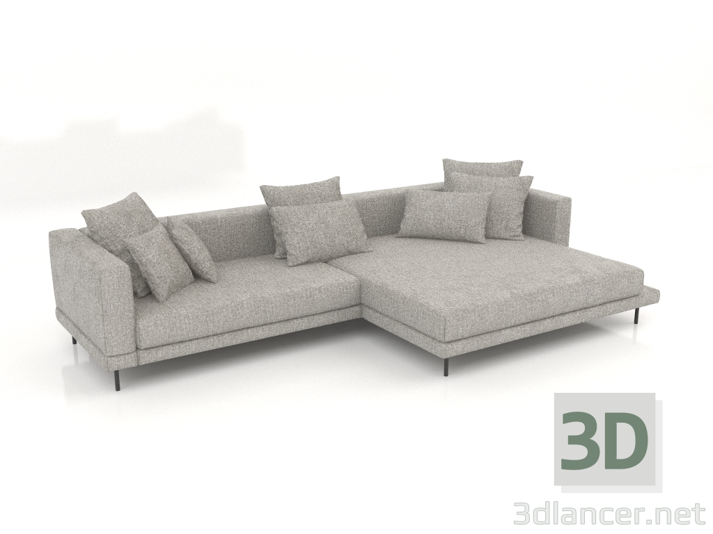 3d model Sofá Carol 3360 x 1800 (Zeus 4) - vista previa