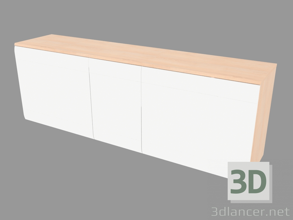 3d model Cofre de tres secciones (6130-62) - vista previa