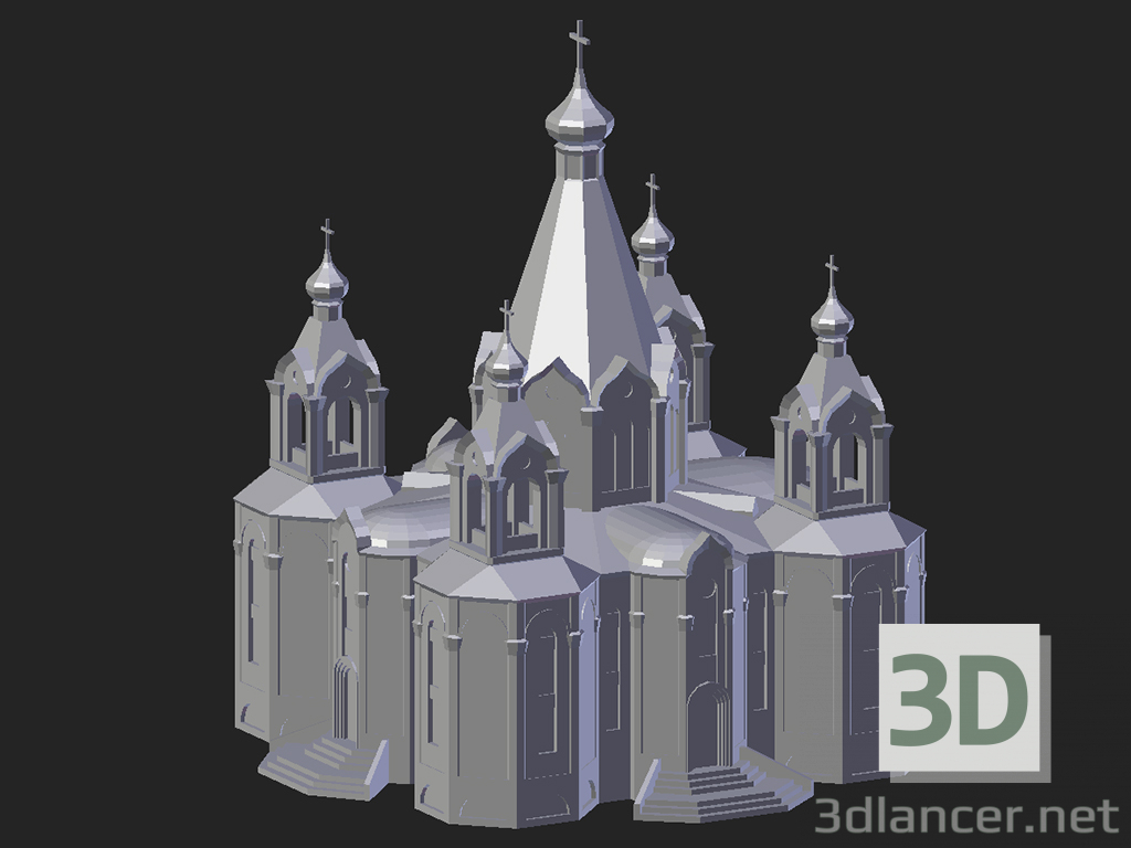 modèle 3D Desnogorsk. Cathédrale - preview