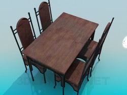 Table and chairs