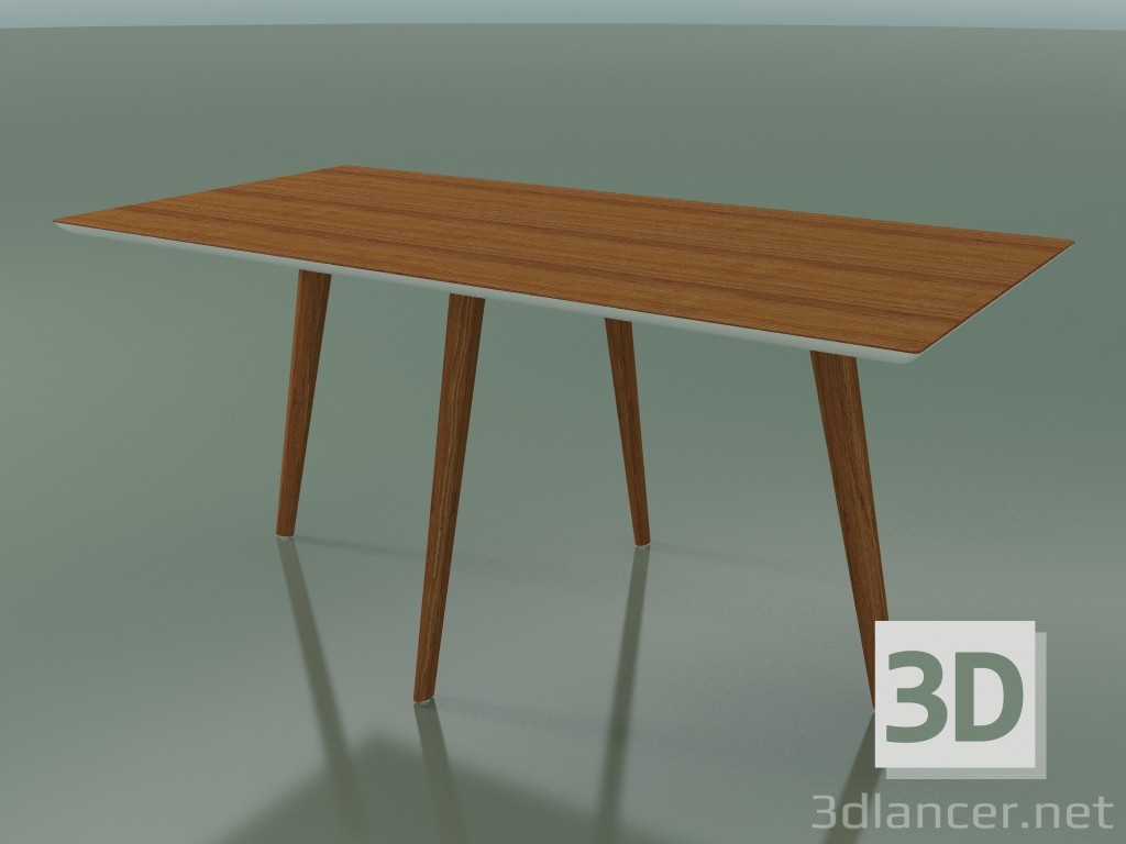 3d модель Стол прямоугольный 3504 (H 74 - 160х80 cm, М02, Teak effect, вариант 1) – превью