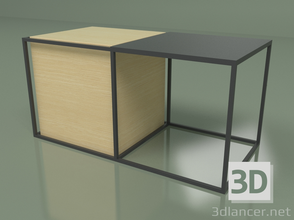 3d model Mesa 02 (negro) - vista previa