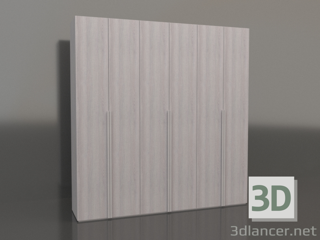 3d model Armario MW 02 madera (2700x600x2800, madera clara) - vista previa