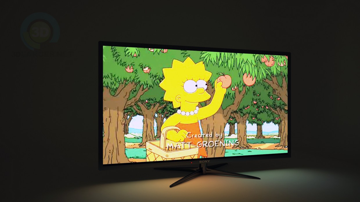 modèle 3D TV LEd- - preview