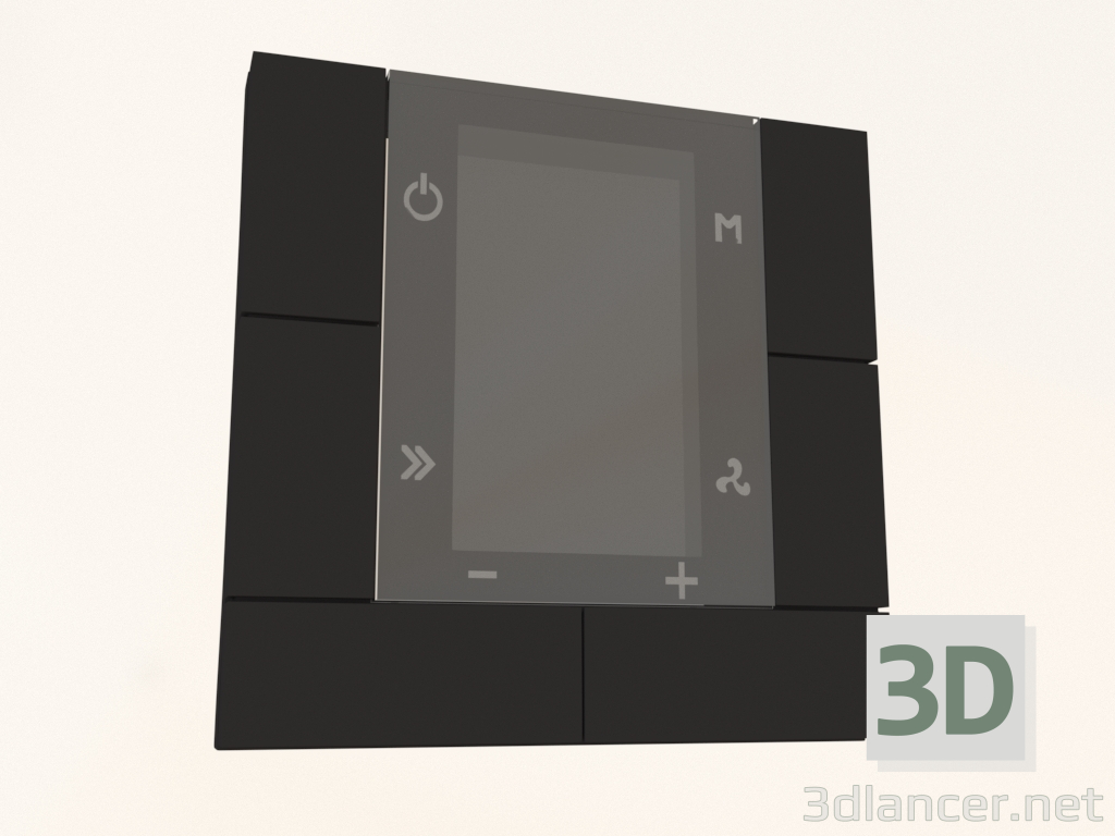 modèle 3D Thermostat multifonction KNX (55 mm, gris, DTPBGR040023) DKNX - preview