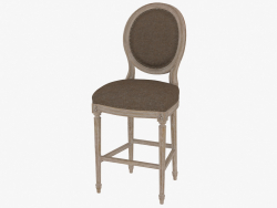 Стілець барний VINTAGE LOUIS ROUND HIGH BAR STOOL (8828.2001.А008)