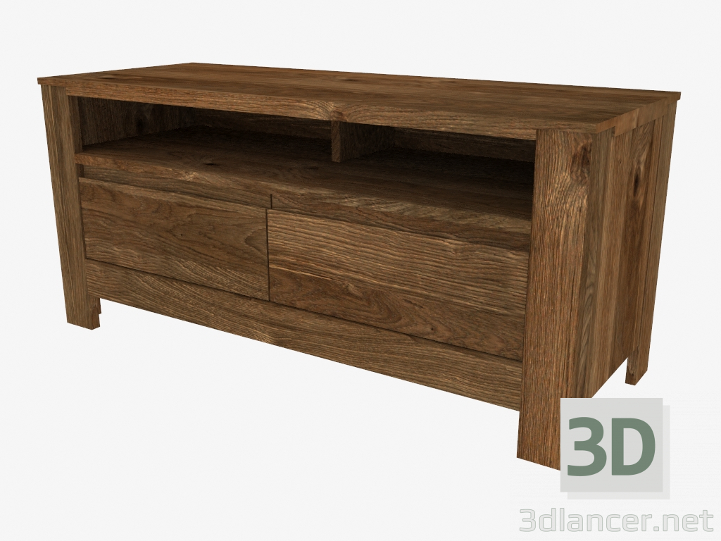 3D Modell TV-Ständer klein (114 x 53 x 44 cm) - Vorschau