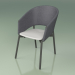 3d model Comfort chair 022 (Metal Smoke, Gray, Polyurethane Resin Gray) - preview