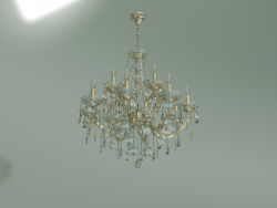 Lustre pendente 3449-8+4 (cristal Strotskis dourado)